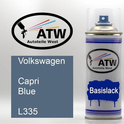 Volkswagen, Capri Blue, L335: 400ml Sprühdose, von ATW Autoteile West.